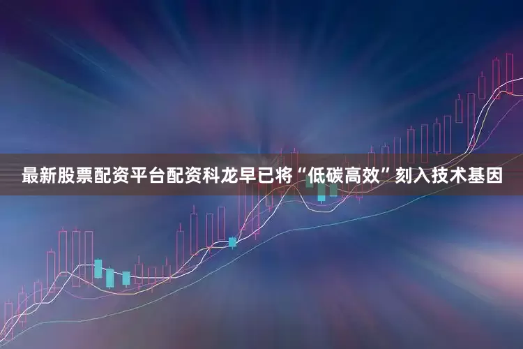 最新股票配资平台配资科龙早已将“低碳高效”刻入技术基因